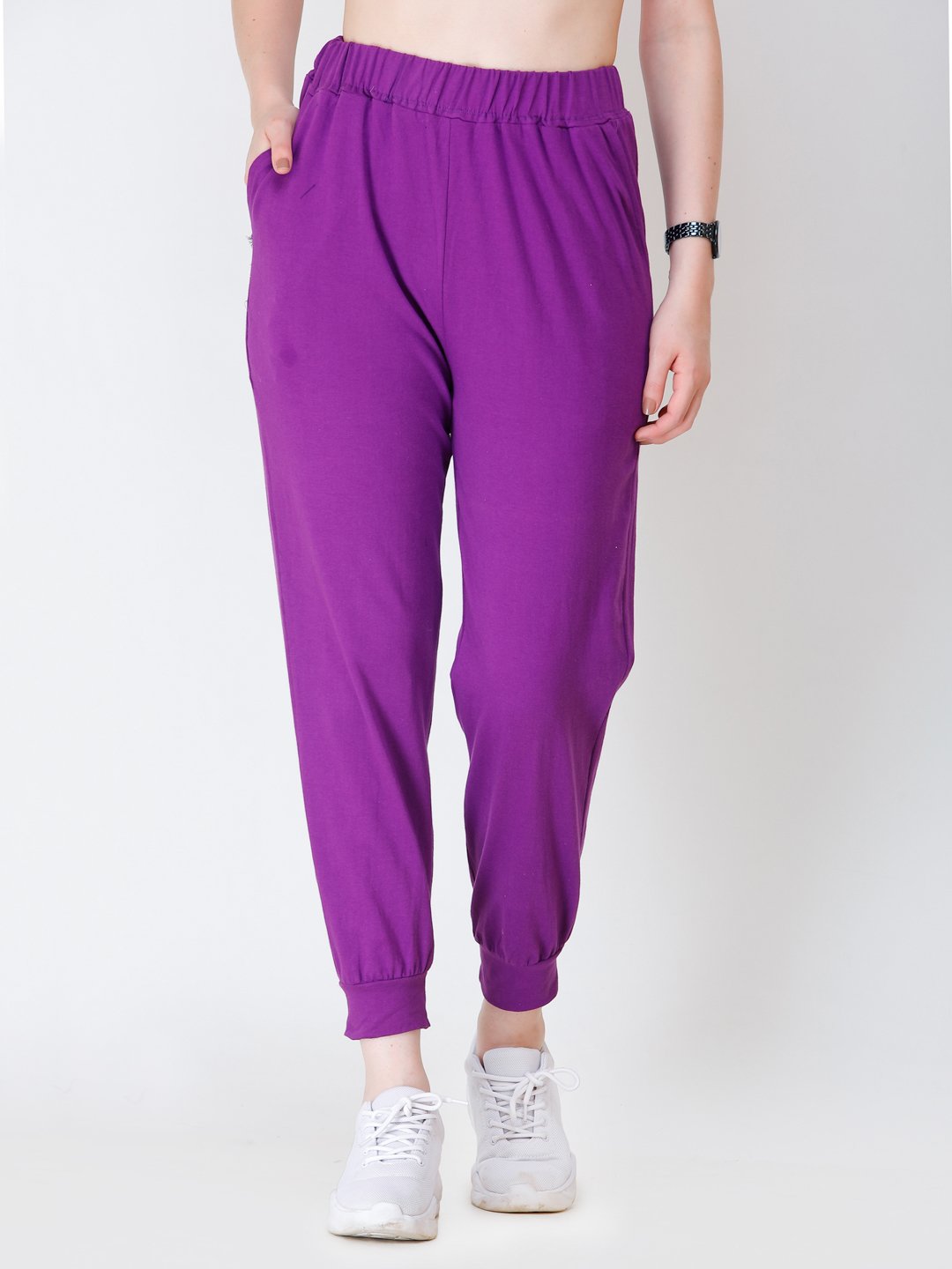 SCORPIUS PURPLE SOLID TRACK PANT