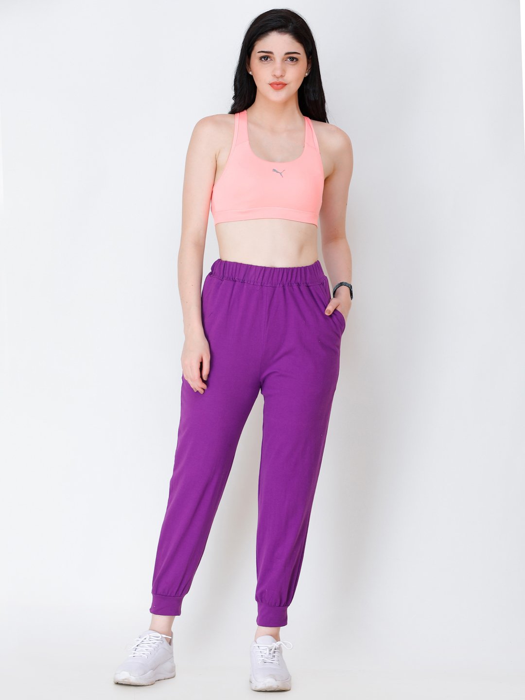 SCORPIUS PURPLE SOLID TRACK PANT