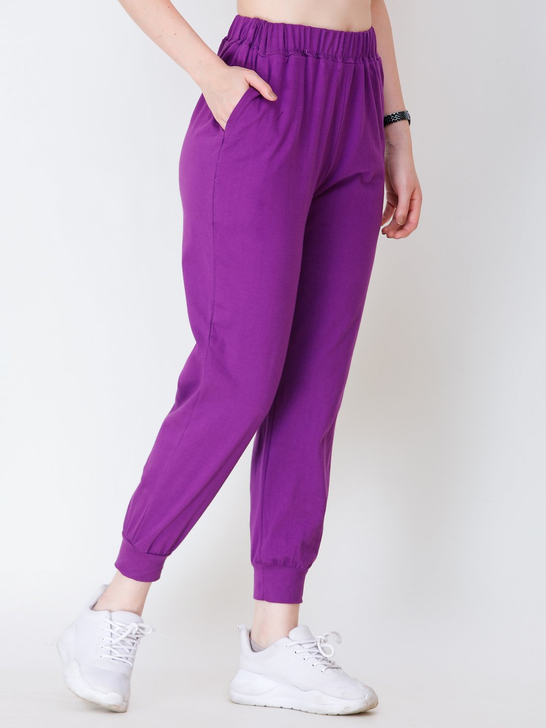 SCORPIUS PURPLE SOLID TRACK PANT