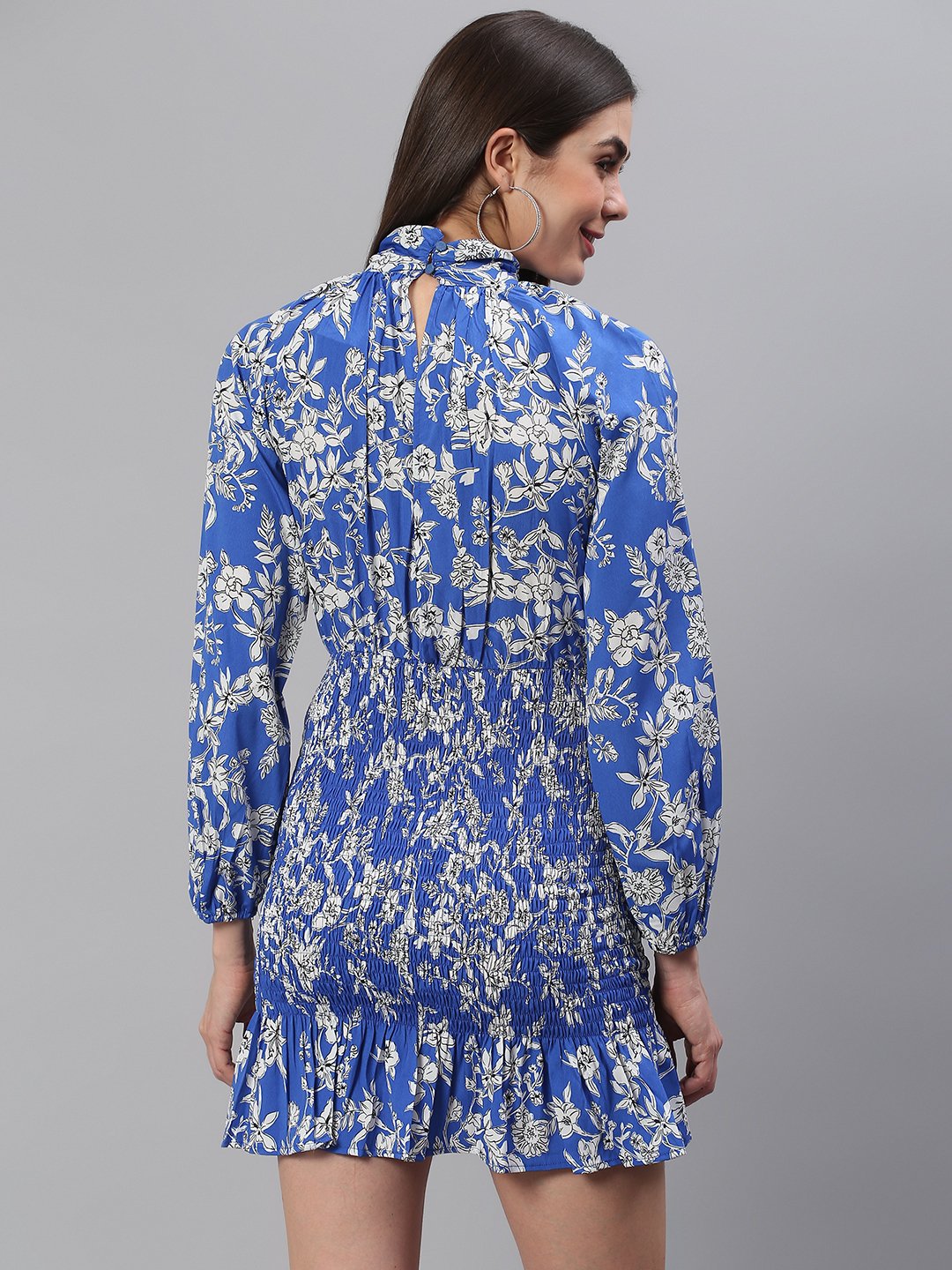 Floral Blue Dress