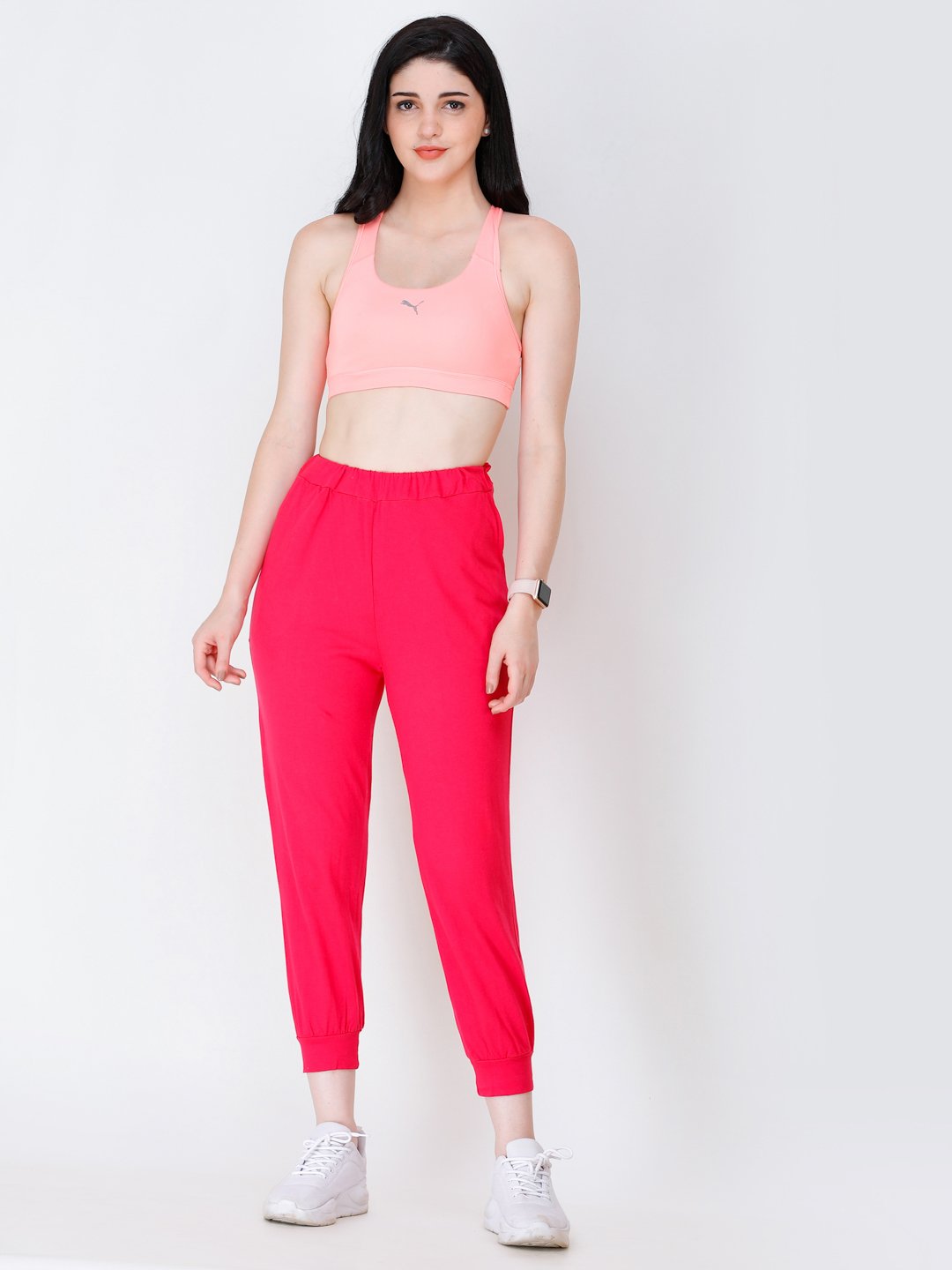 SCORPIUS CORAL SOLID TRACK PANT