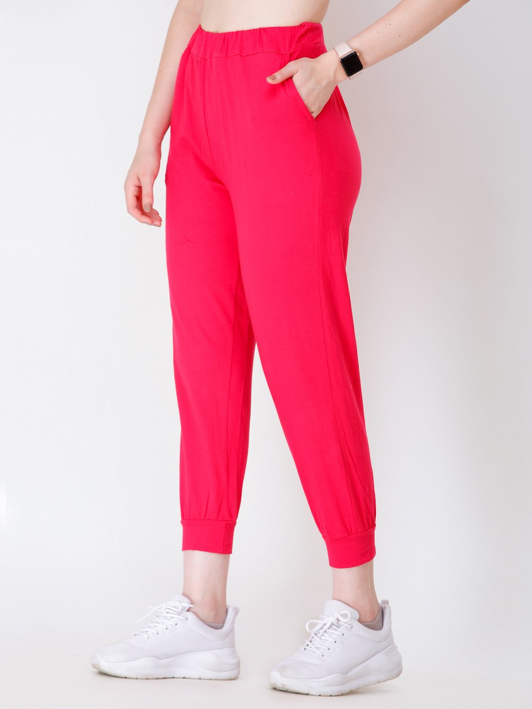 SCORPIUS CORAL SOLID TRACK PANT