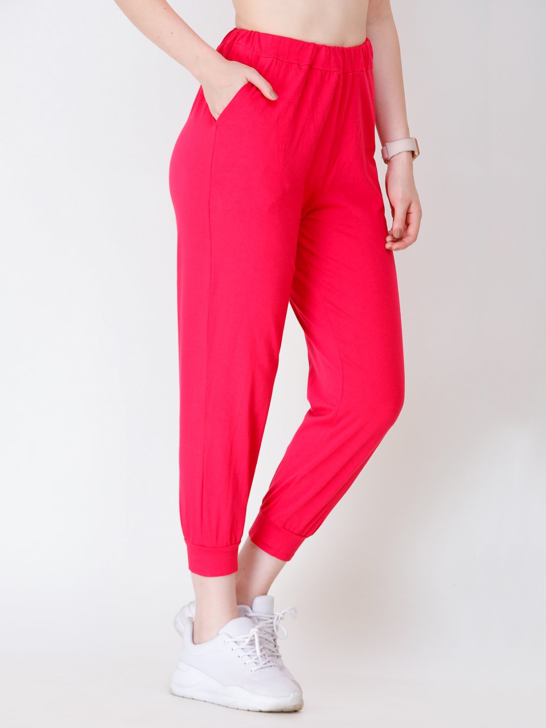 SCORPIUS CORAL SOLID TRACK PANT