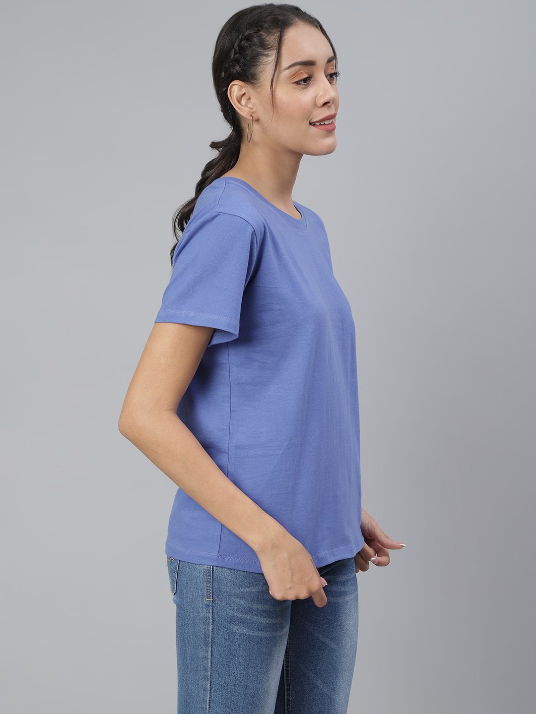 SCORPIUS Purple Loose Fit Tshirt