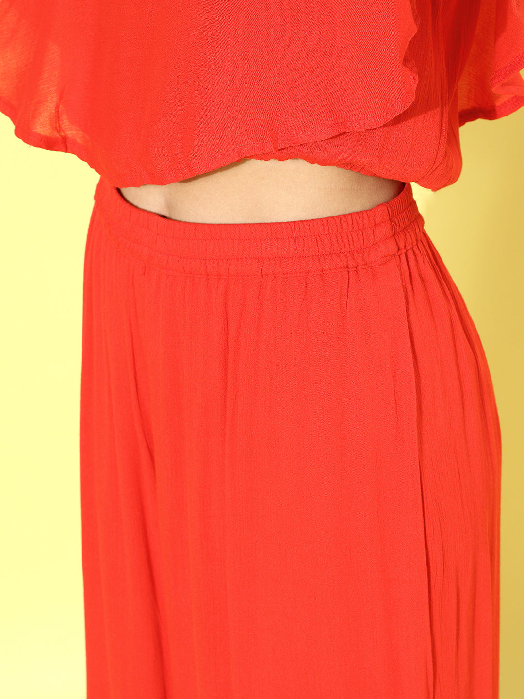 Cation Solid Red Clothing Set