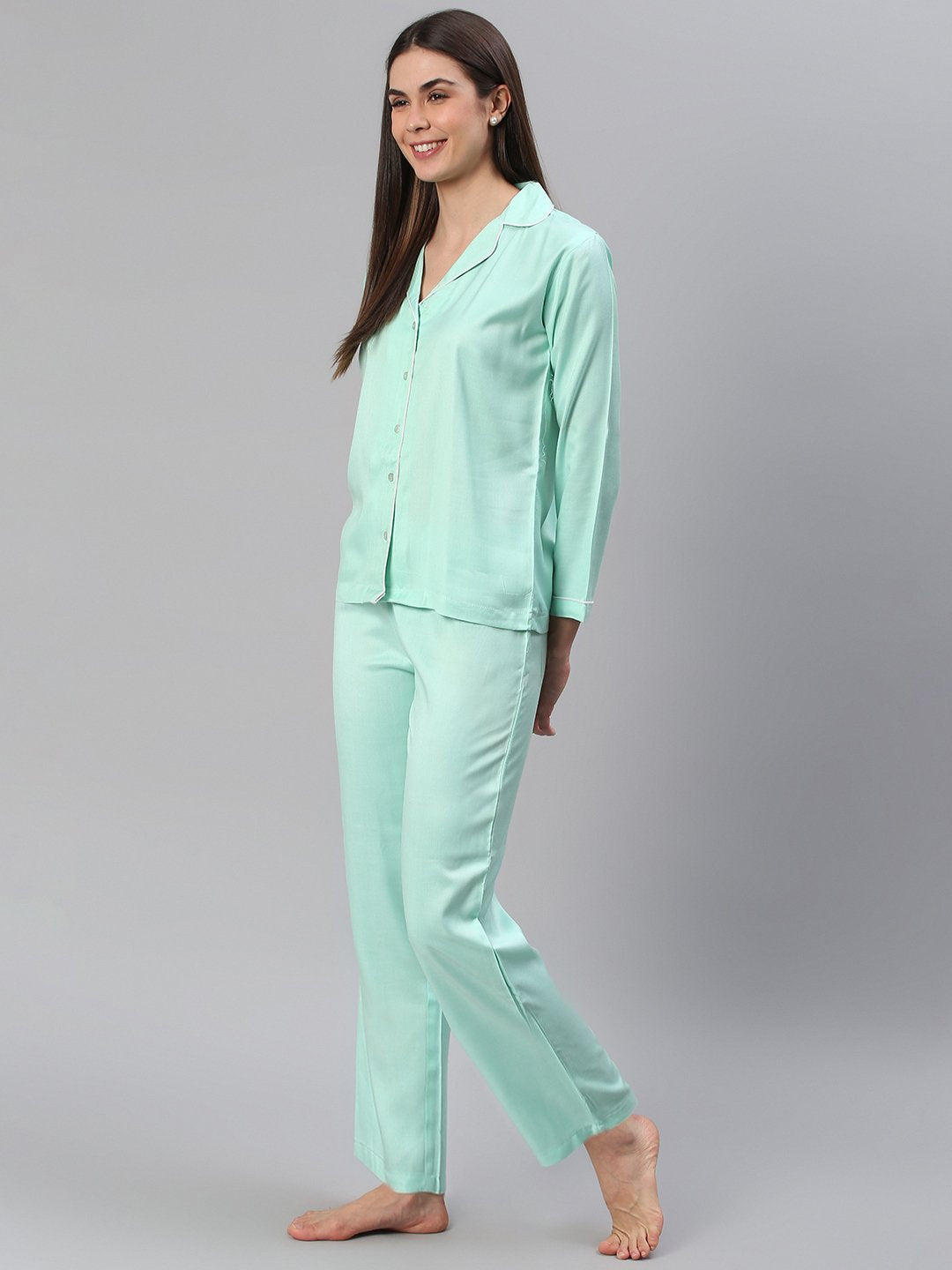 Cation Aqua Solid Night Suit