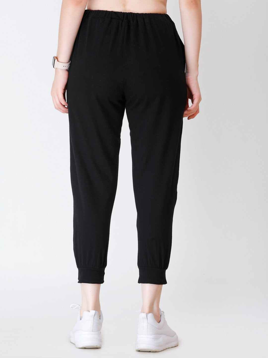 SCORPIUS BLACK SOLID TRACK PANT