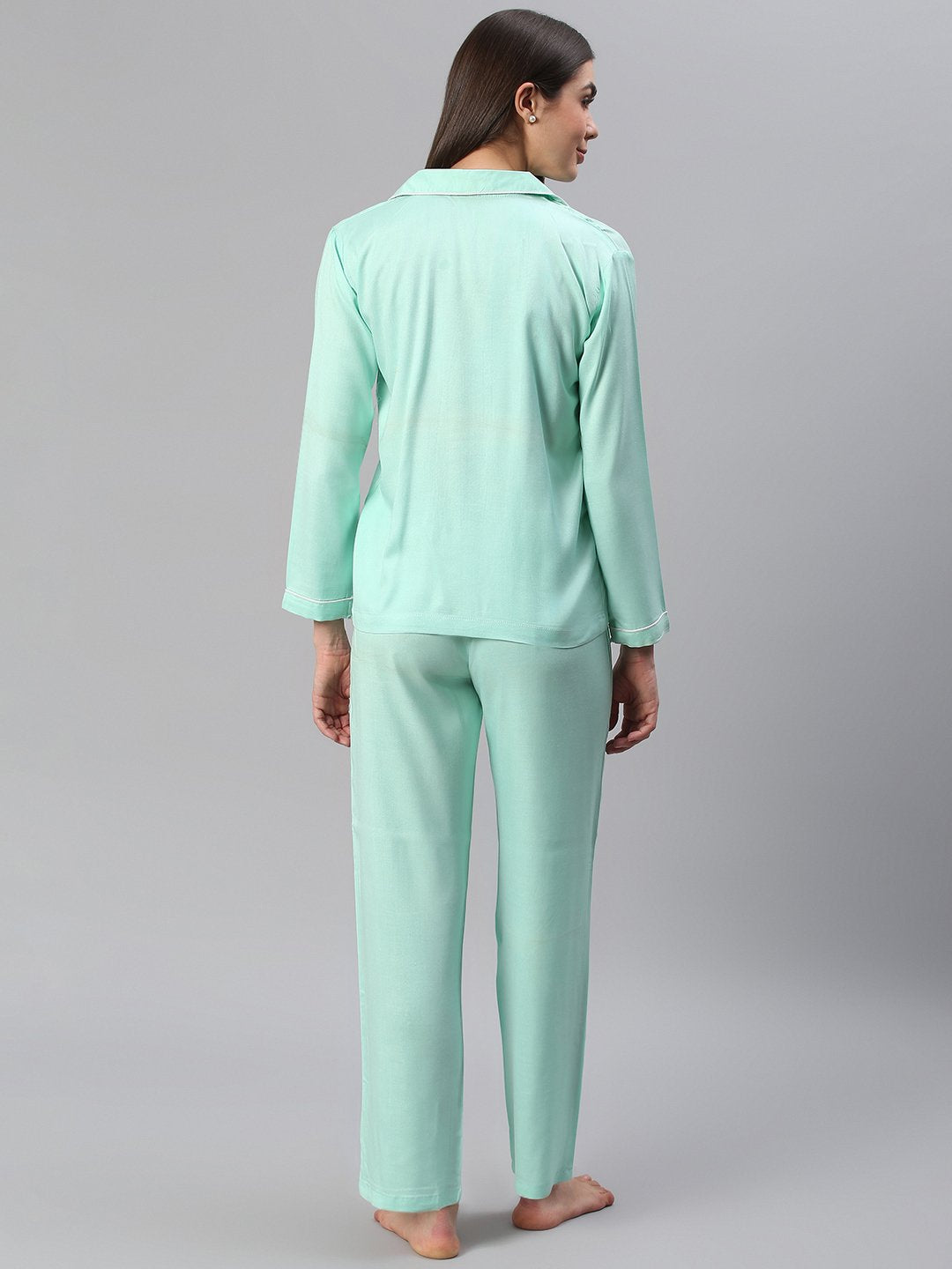 Cation Aqua Solid Night Suit