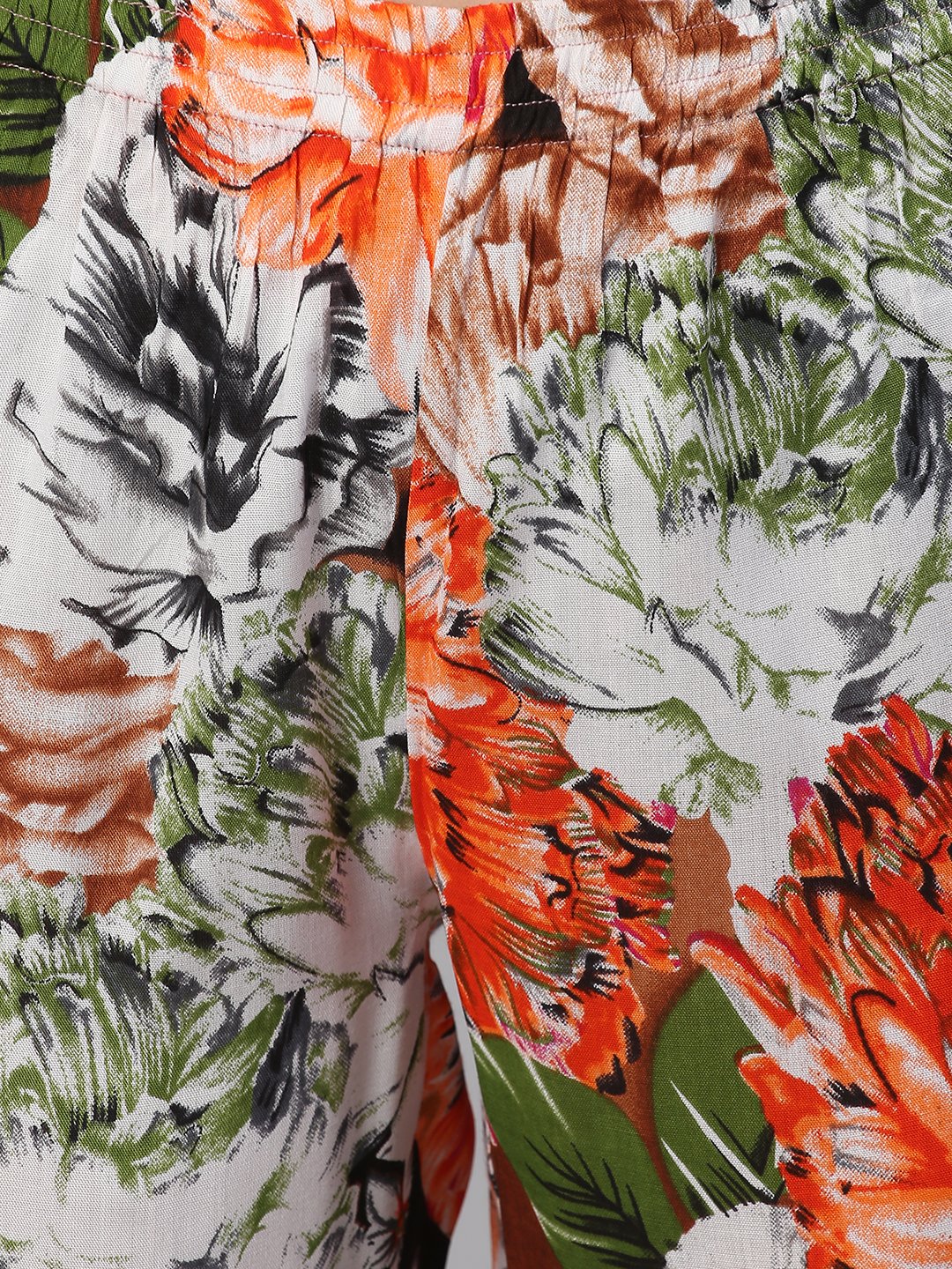 Cation Orange Printed Strap Night Suit