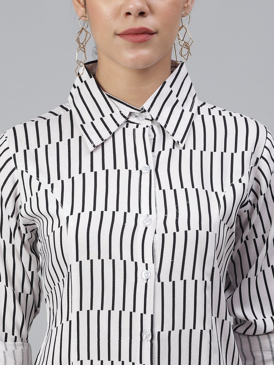 SCORPIUS White Striped Shirt