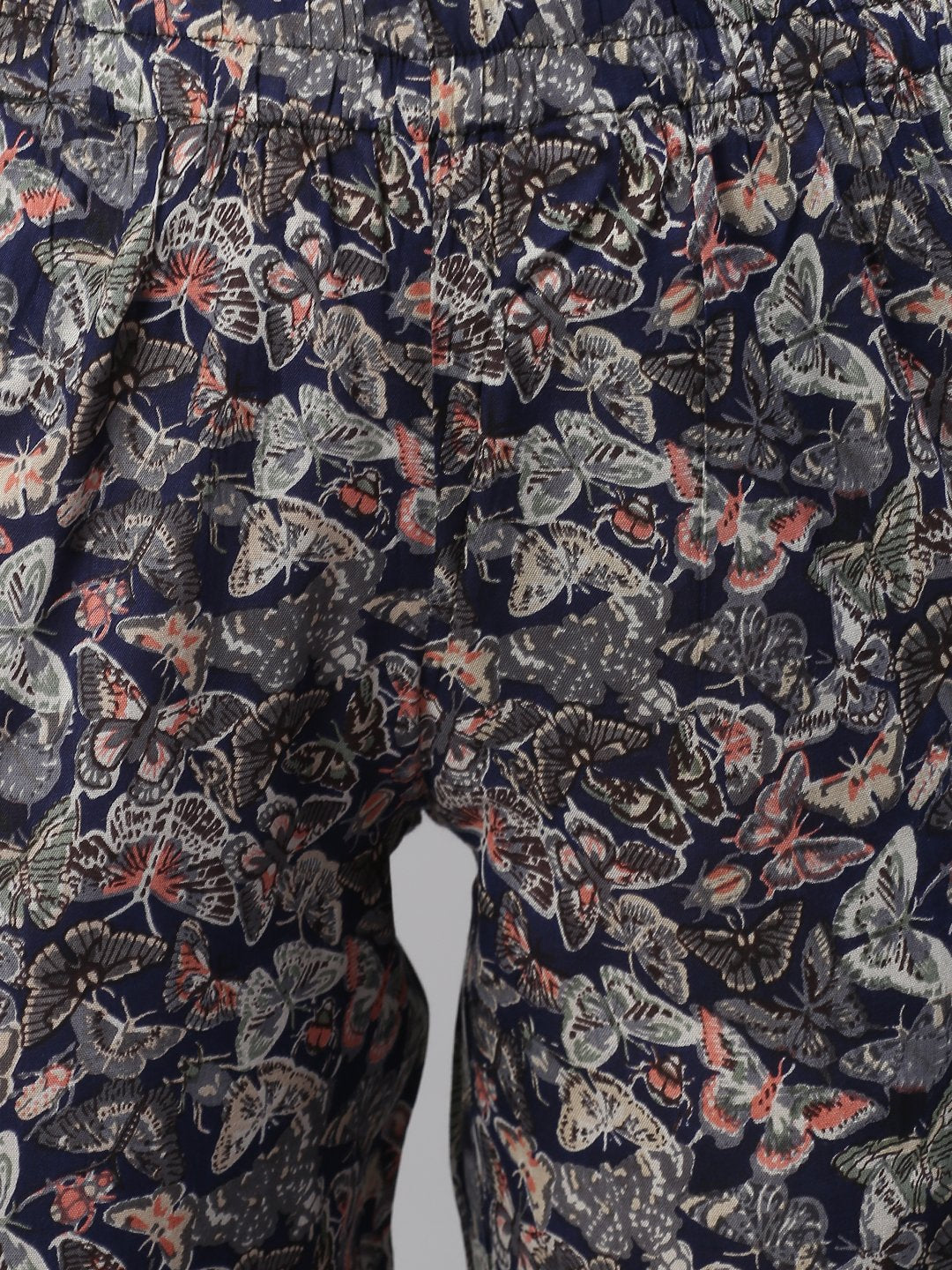 Cation Navy Printed Night Suit