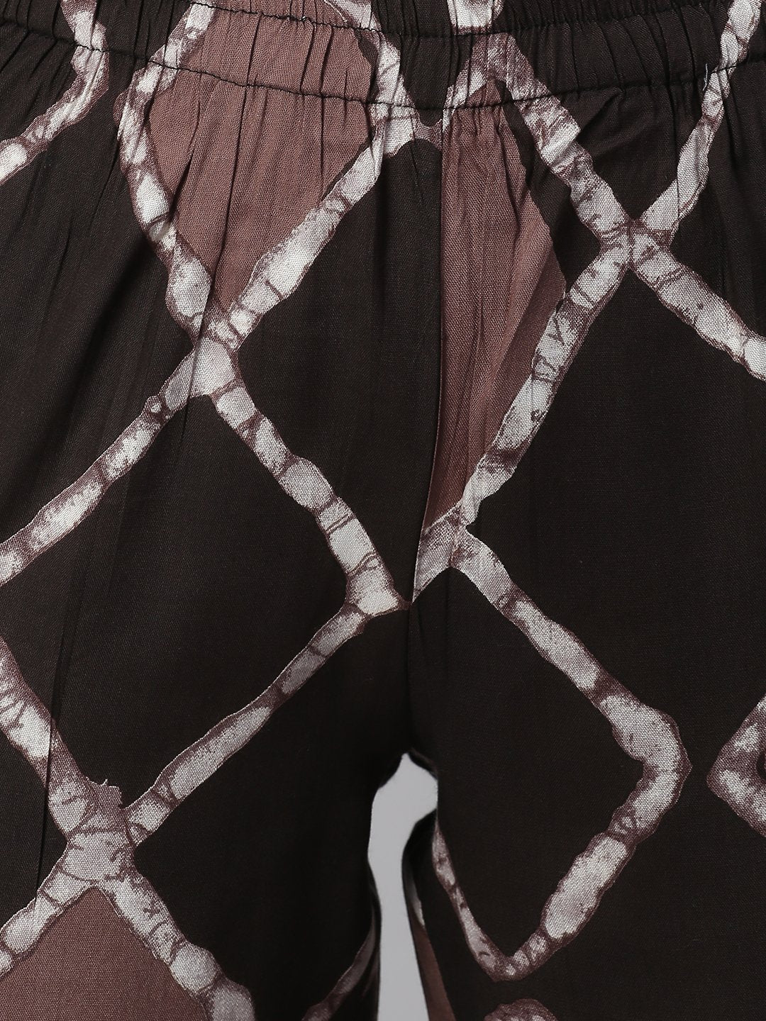 Cation Brown Printed Night Suit