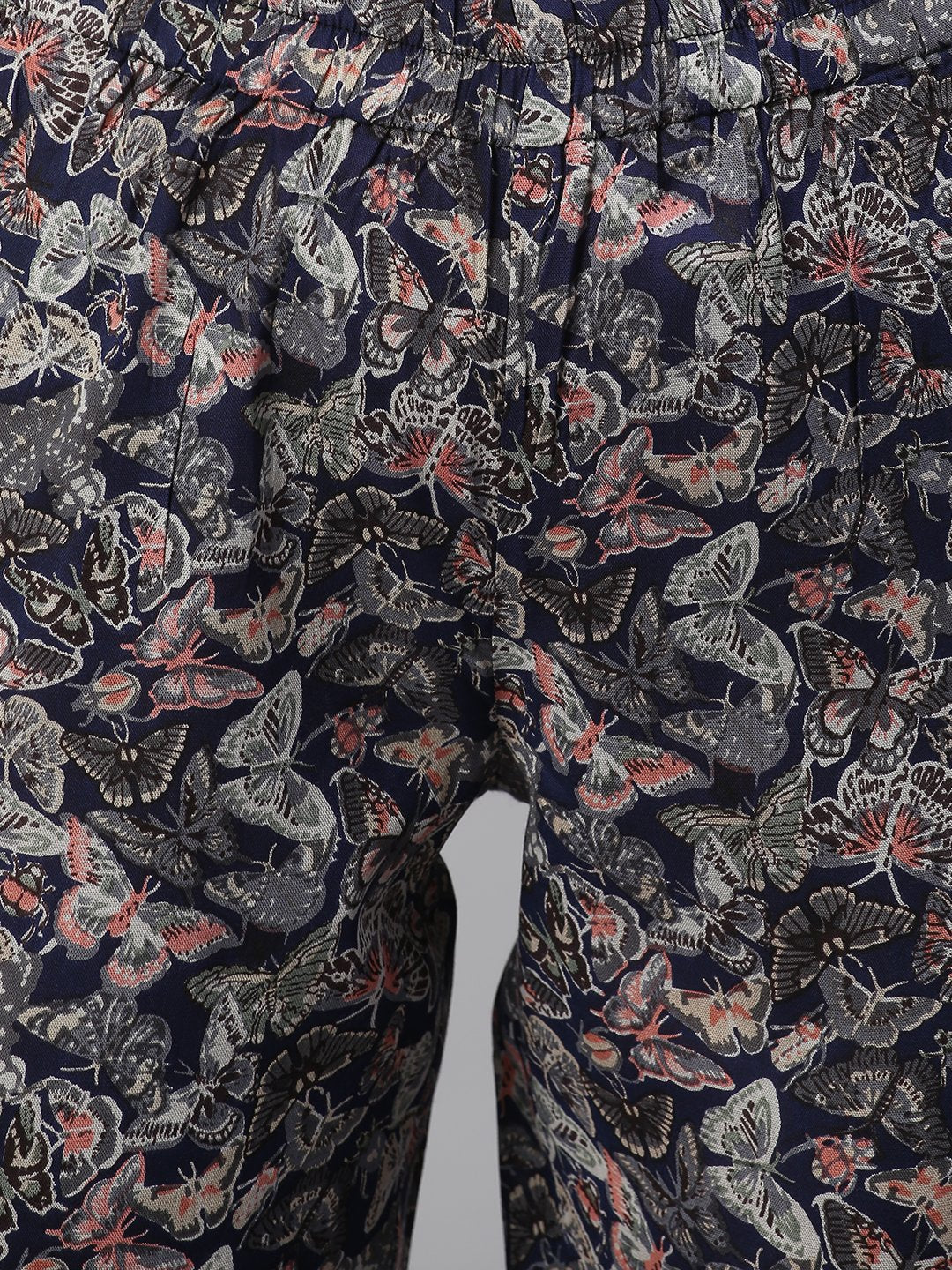 Cation Navy Printed Night Suit