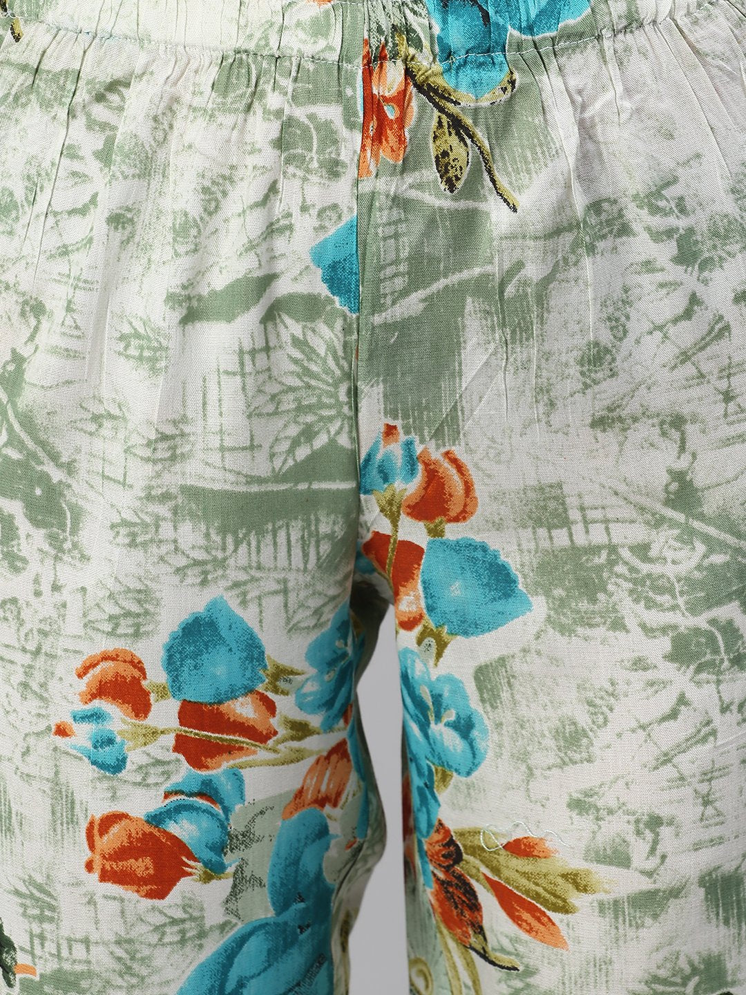 Cation Grey Printed Night Suit