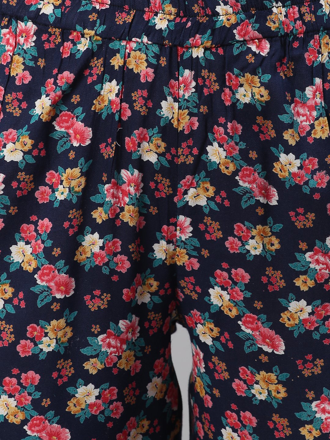 Cation Navy Floral Print Night Suit