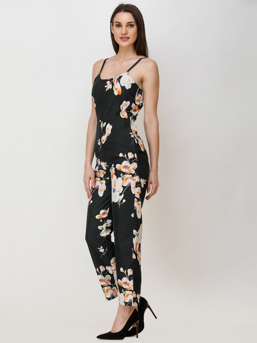 Black Printed Jumpsuit