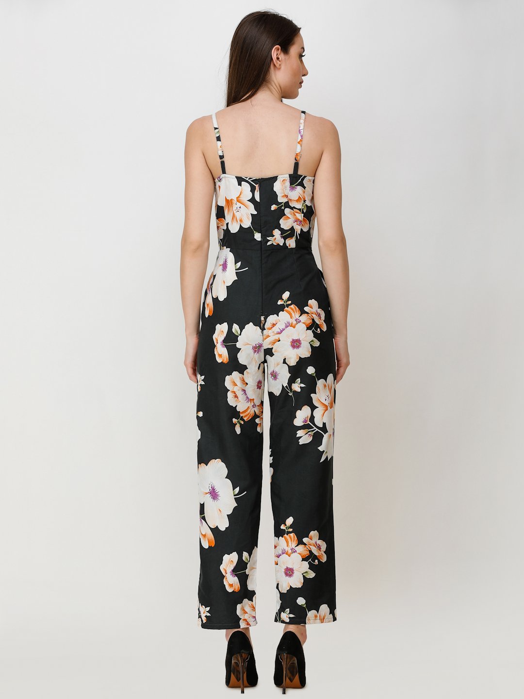 Black Printed Jumpsuit