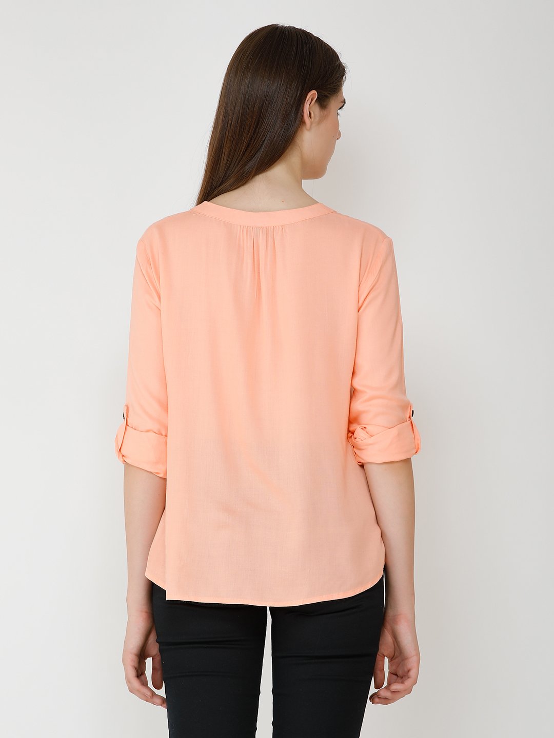 Solid Peach Shirt
