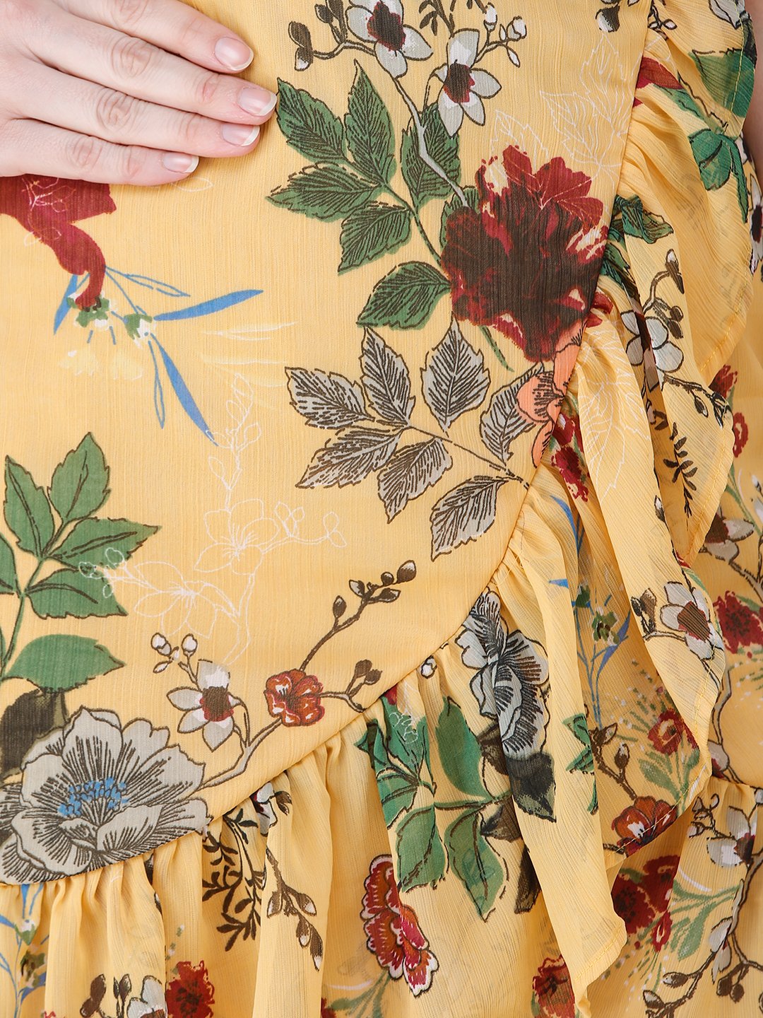 Yellow Printed Dress