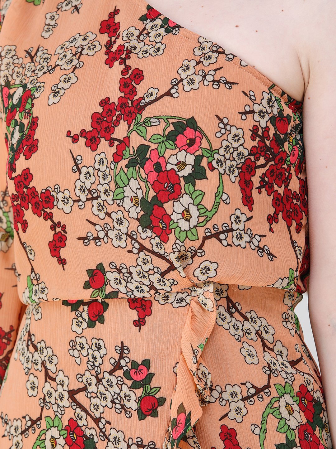 Orange Printed Dress