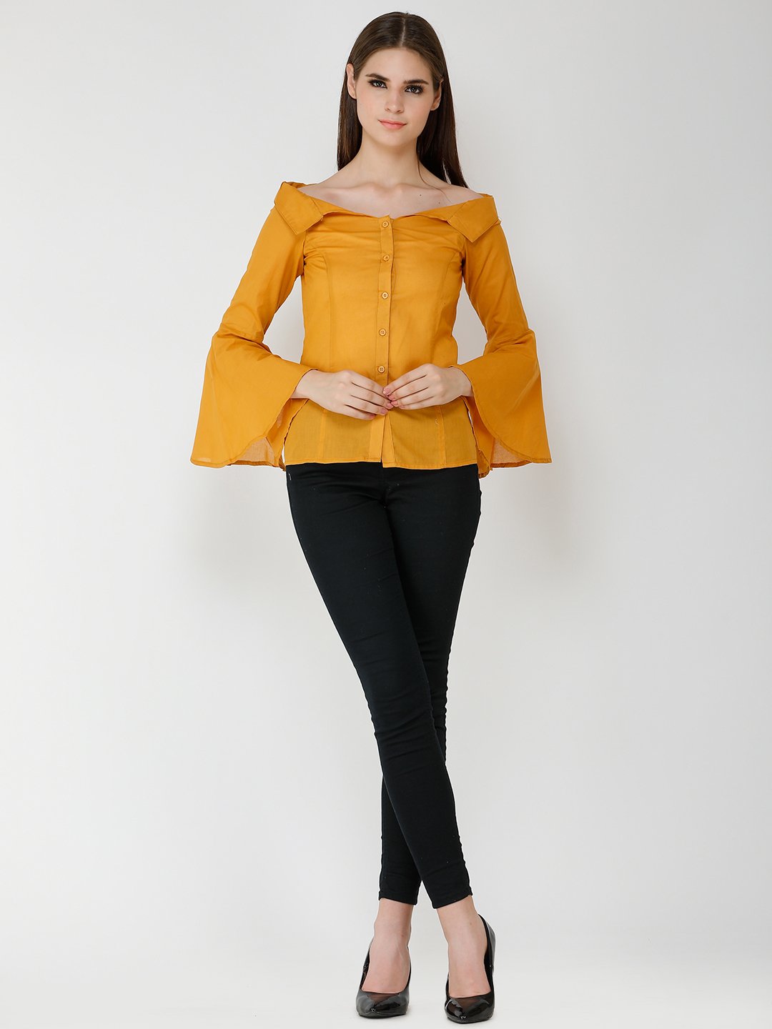 Solid Mustard Shirt