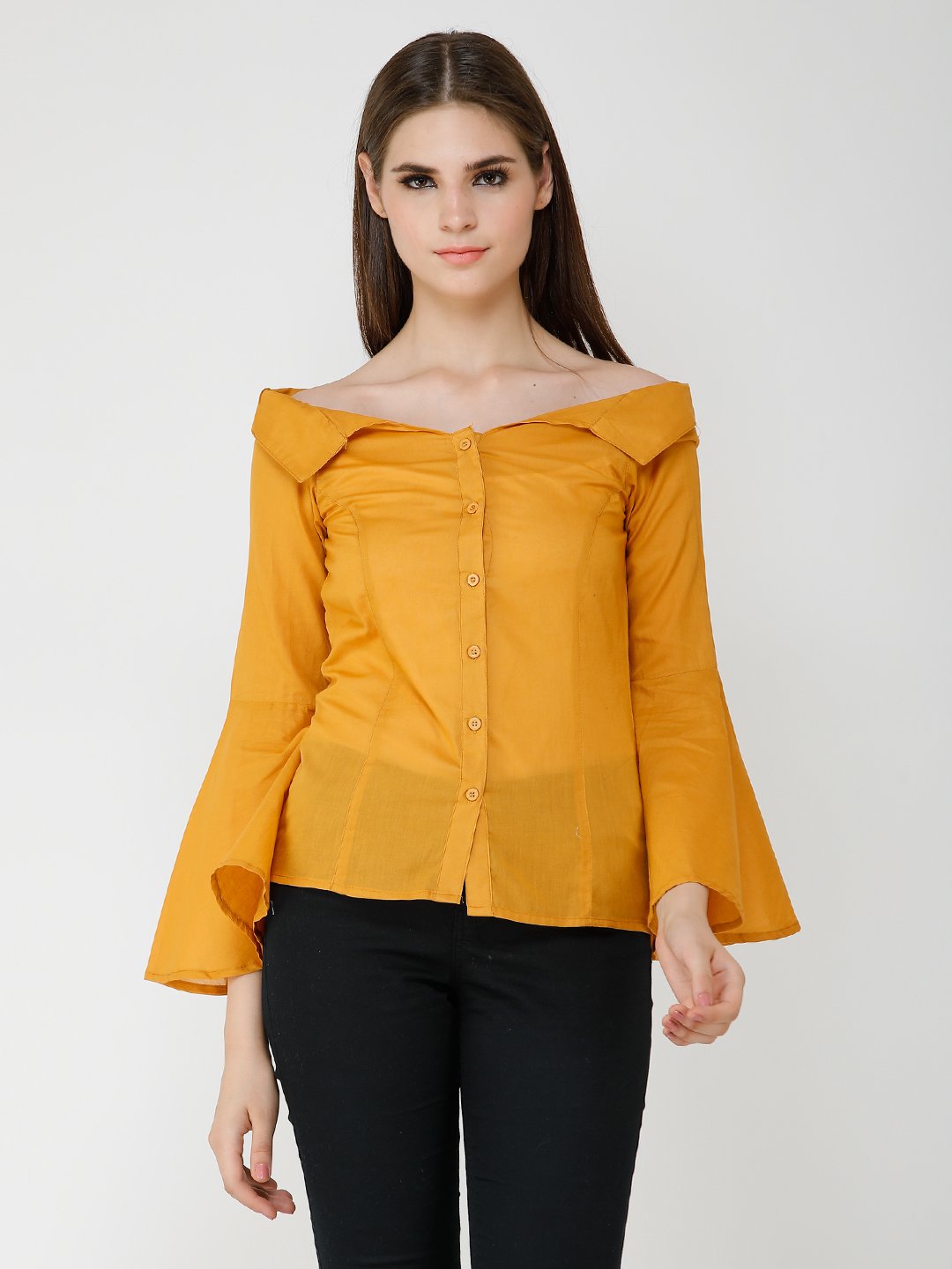 Solid Mustard Shirt