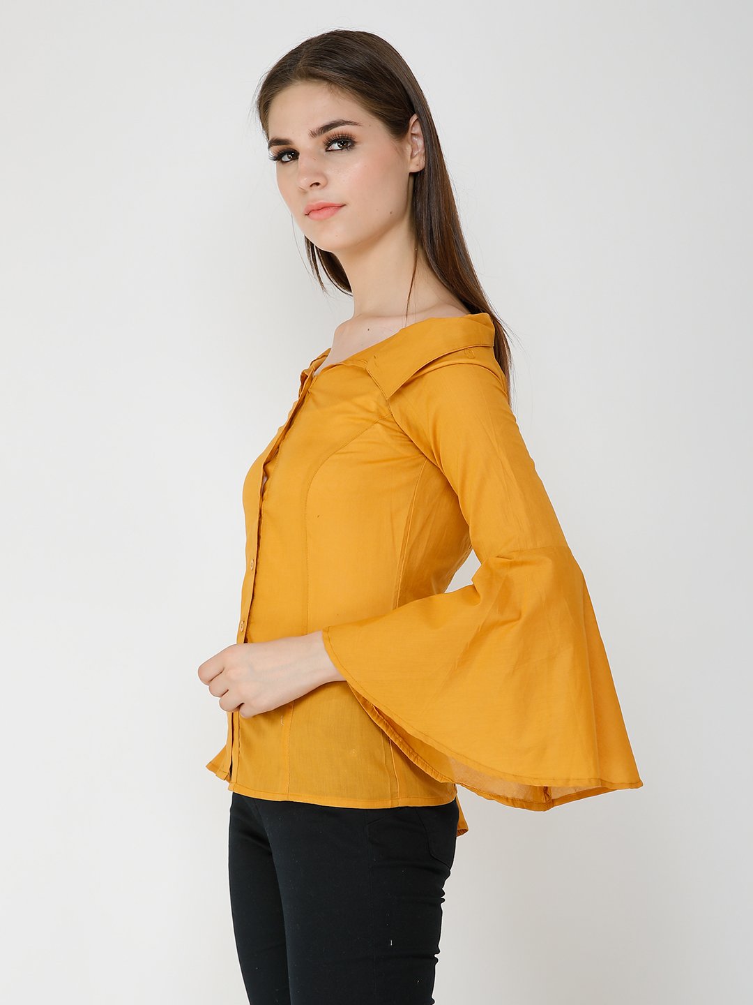 Solid Mustard Shirt