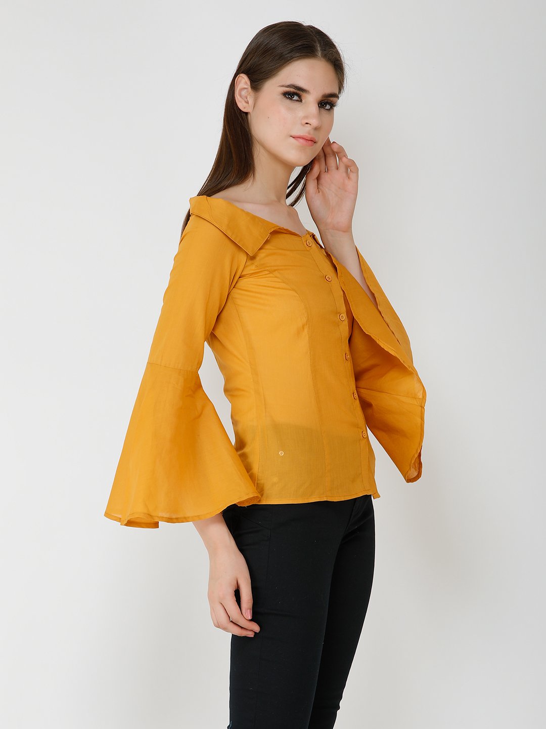 Solid Mustard Shirt