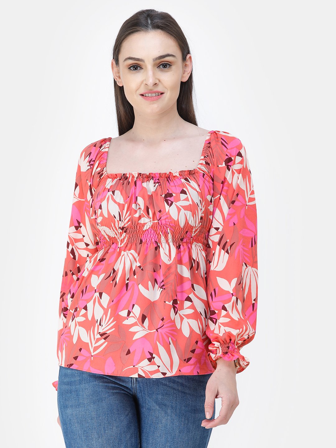 Pink Printed Top