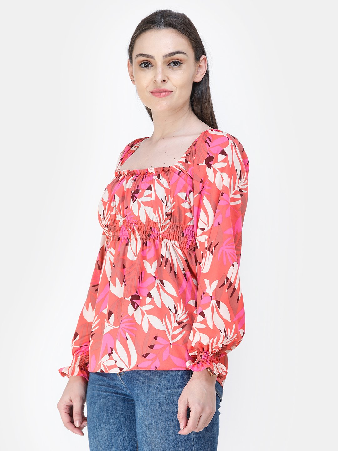 Pink Printed Top