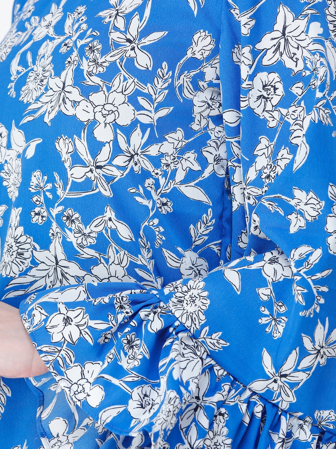 Blue Printed Top