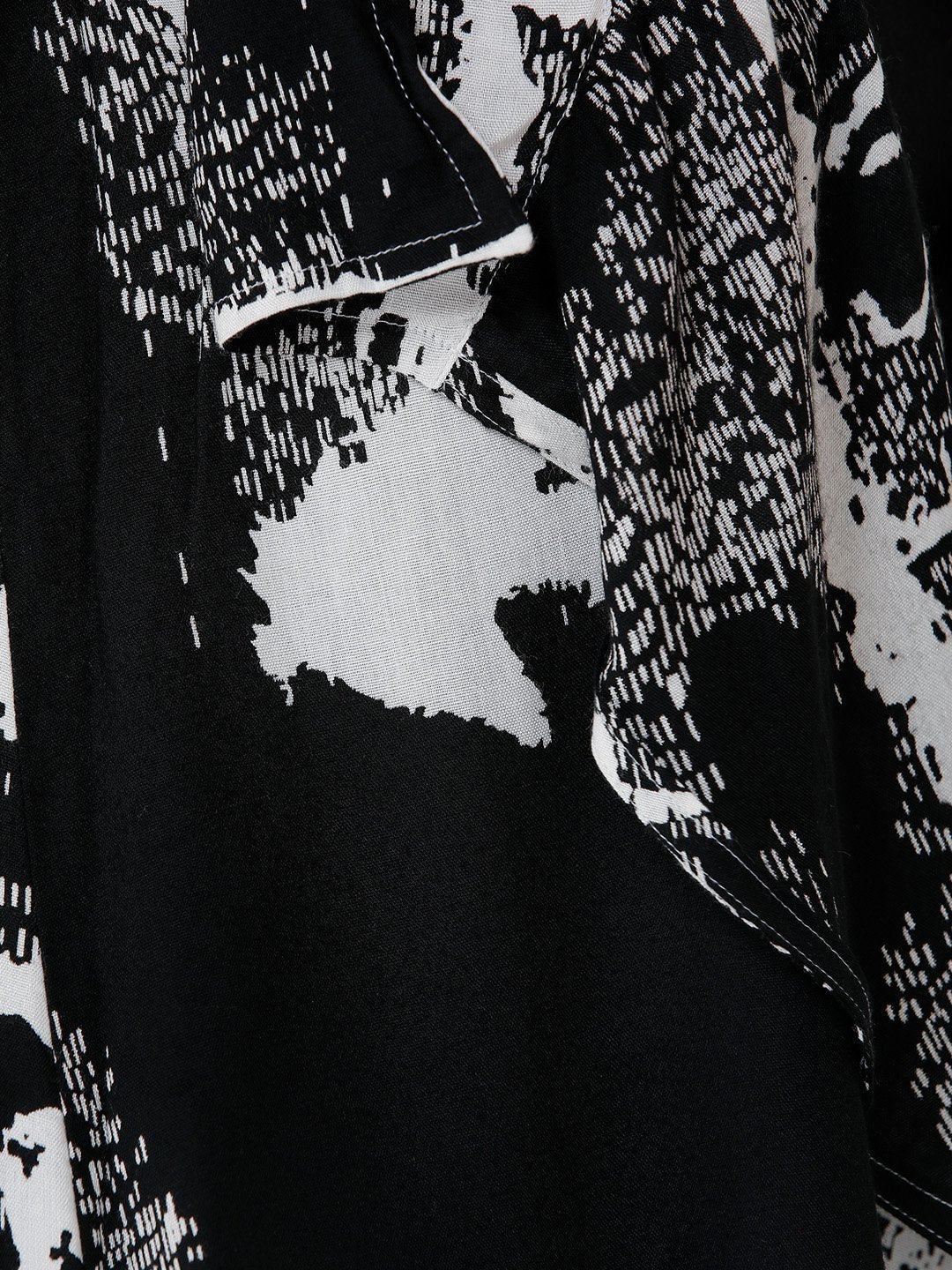 Black and White Printed Shrug