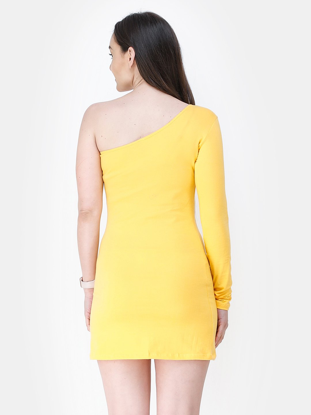 Yellow Solid Dress