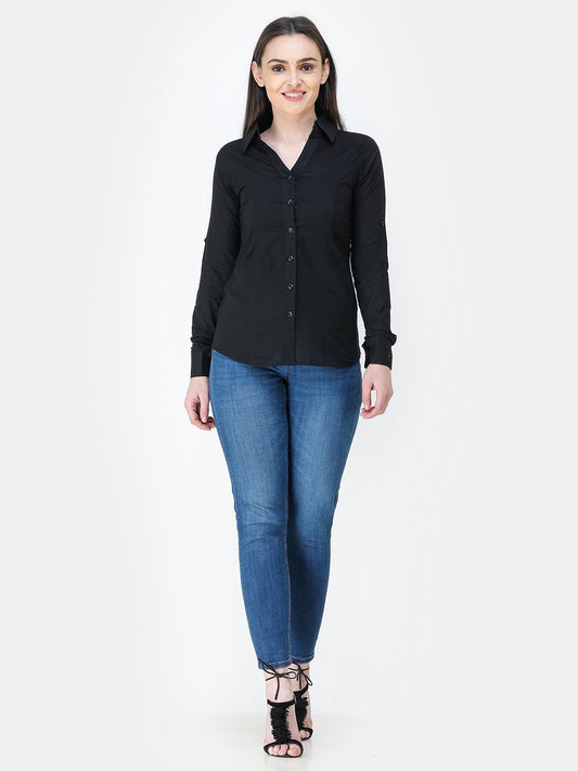 SCORPIUS Black formal shirt