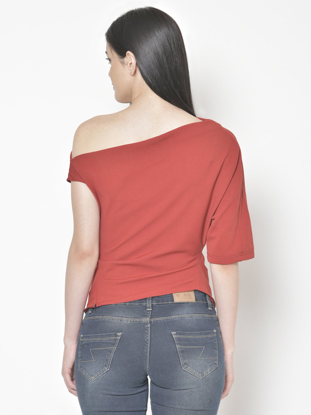 Cation Maroon Solid Top