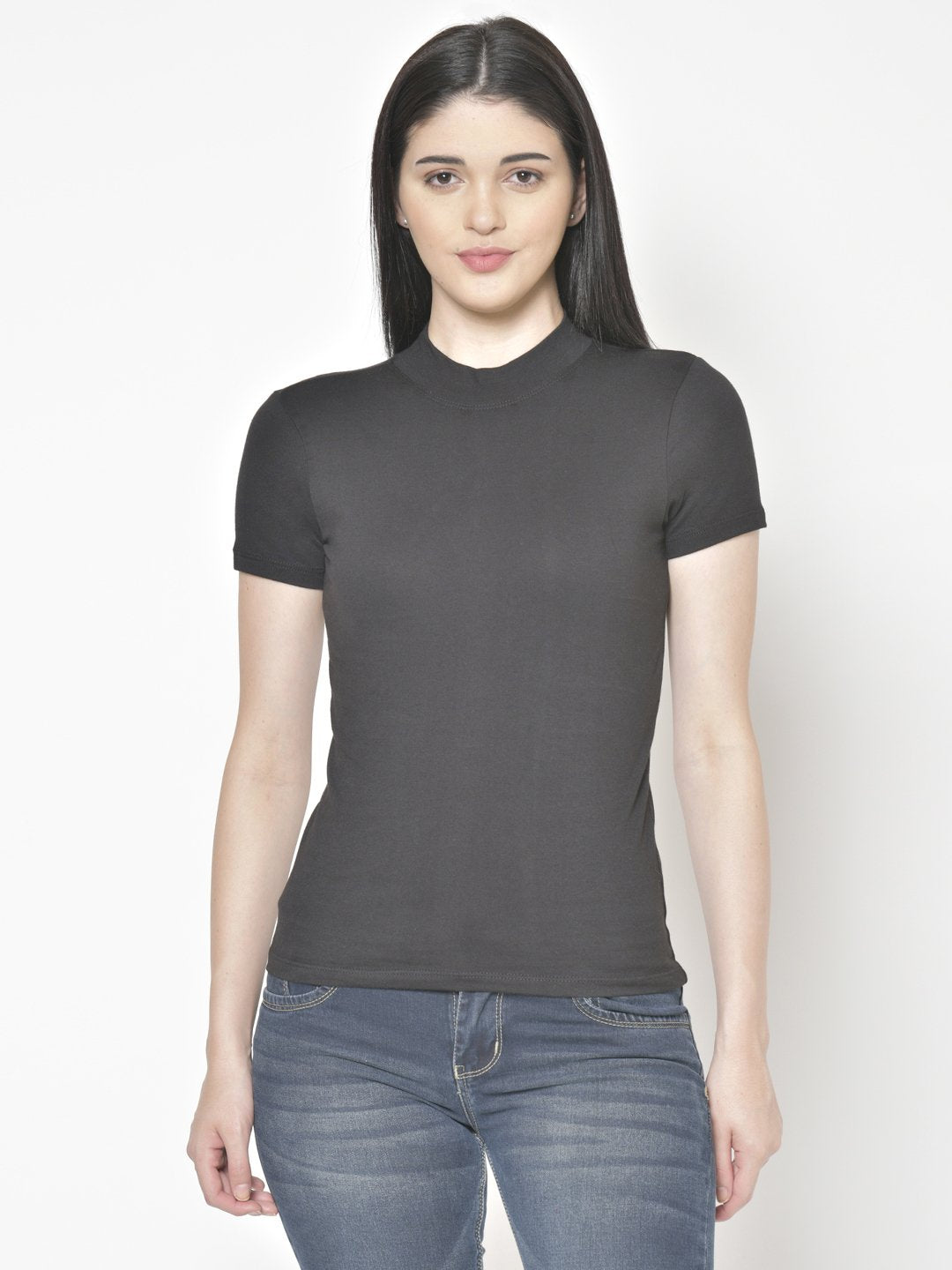 Cation Black Cotton Top