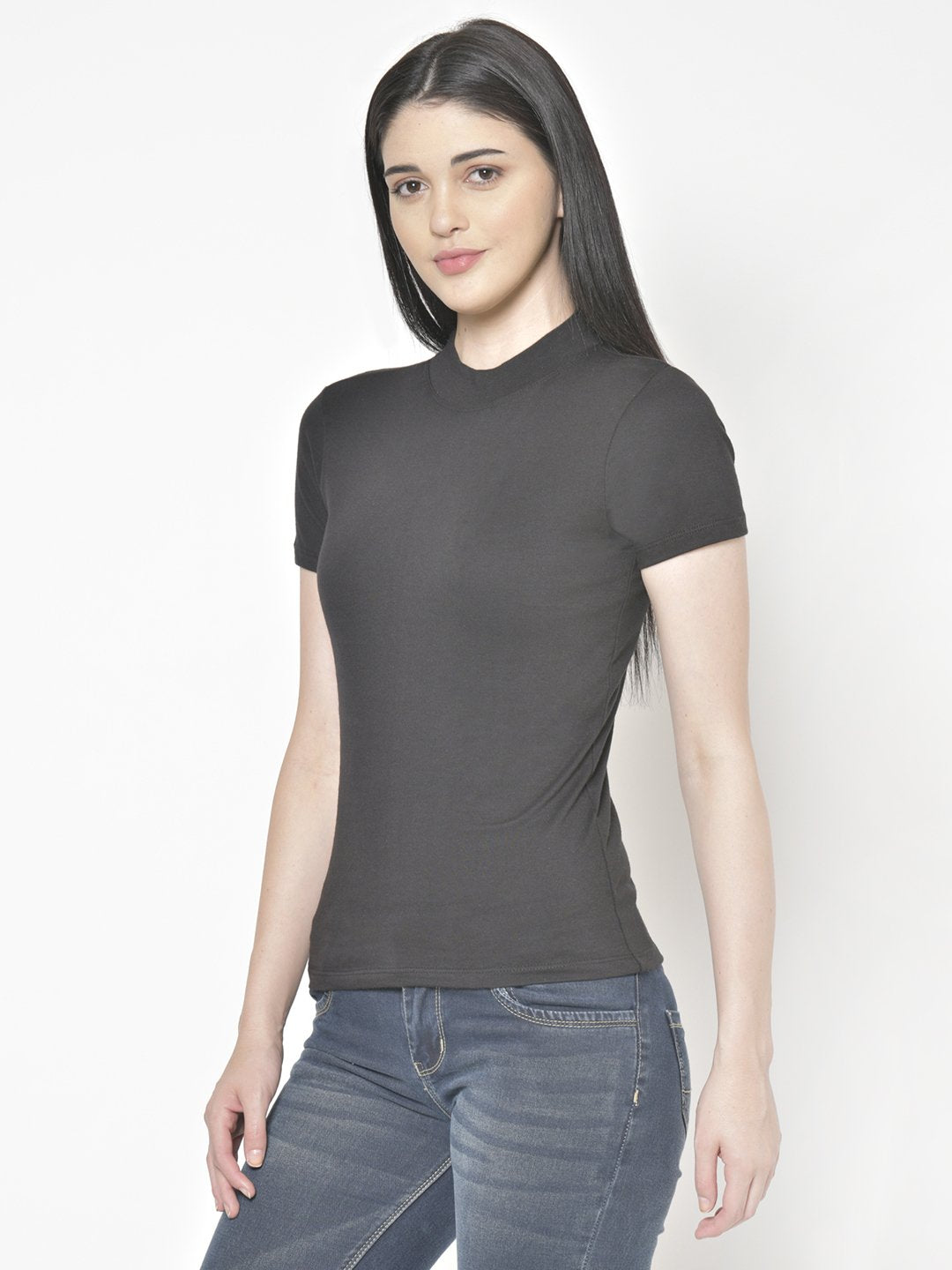 Cation Black Cotton Top