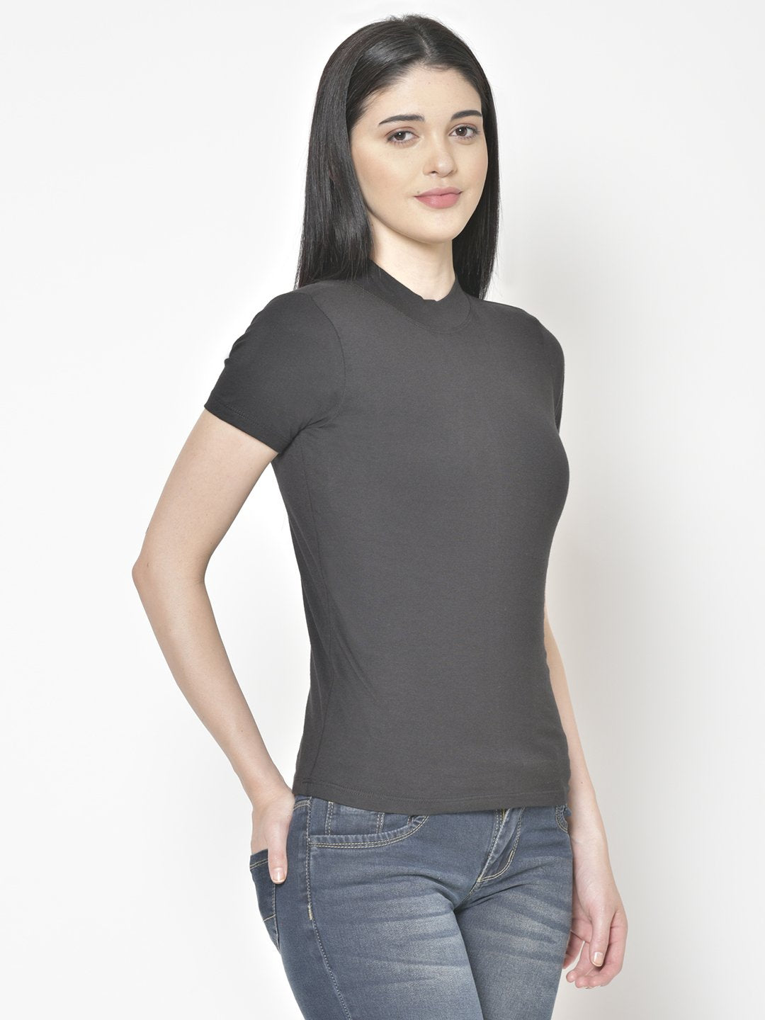 Cation Black Cotton Top