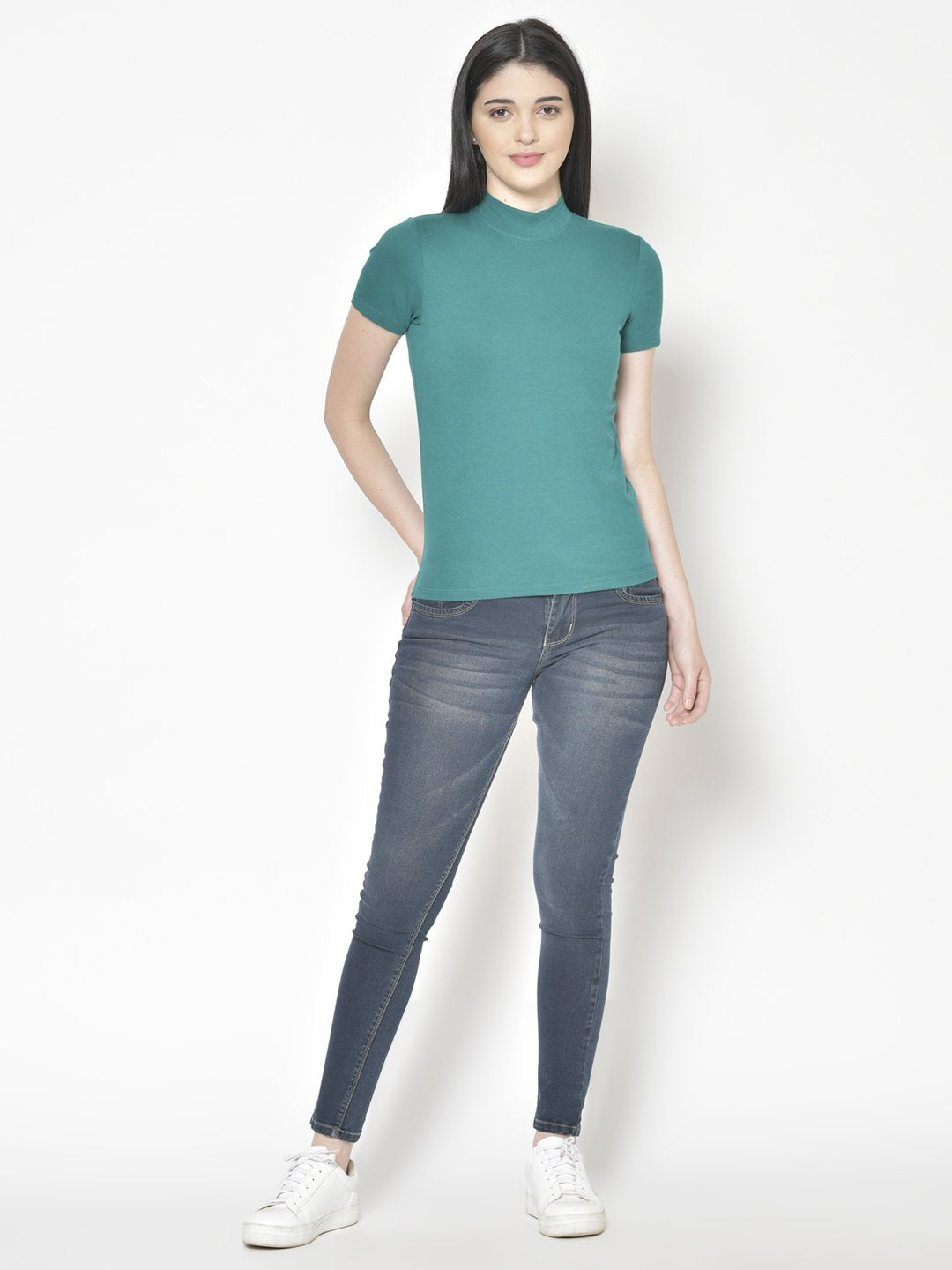 Cation Green Cotton Top