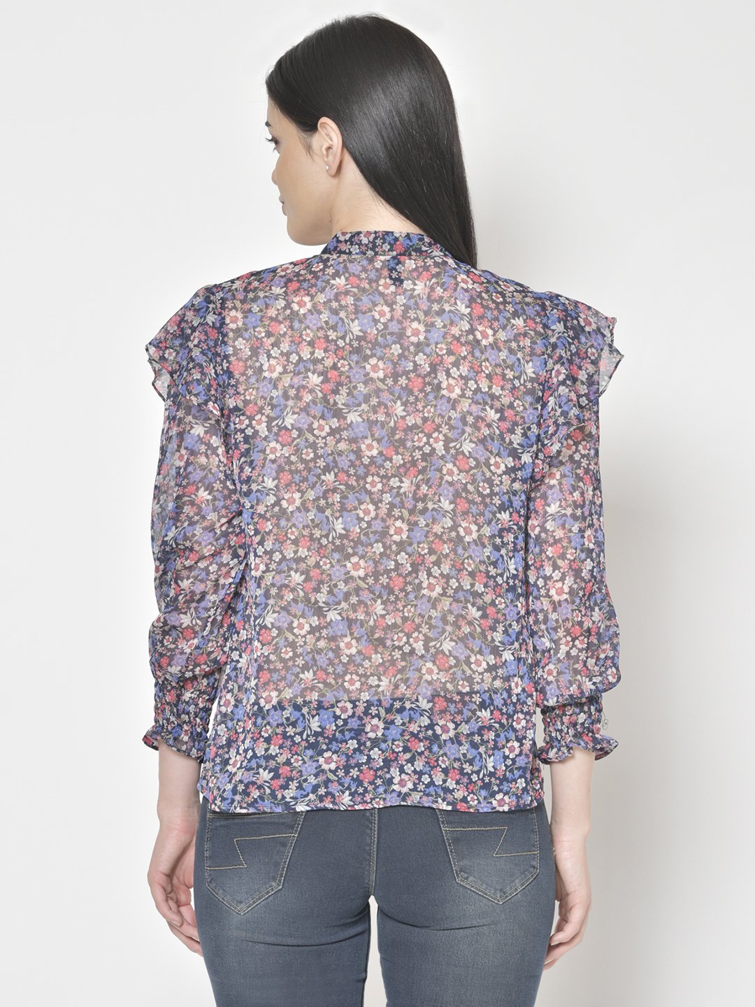 Cation Blue Printed Shirt