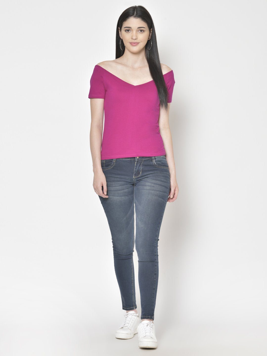Cation Magenta Solid Top