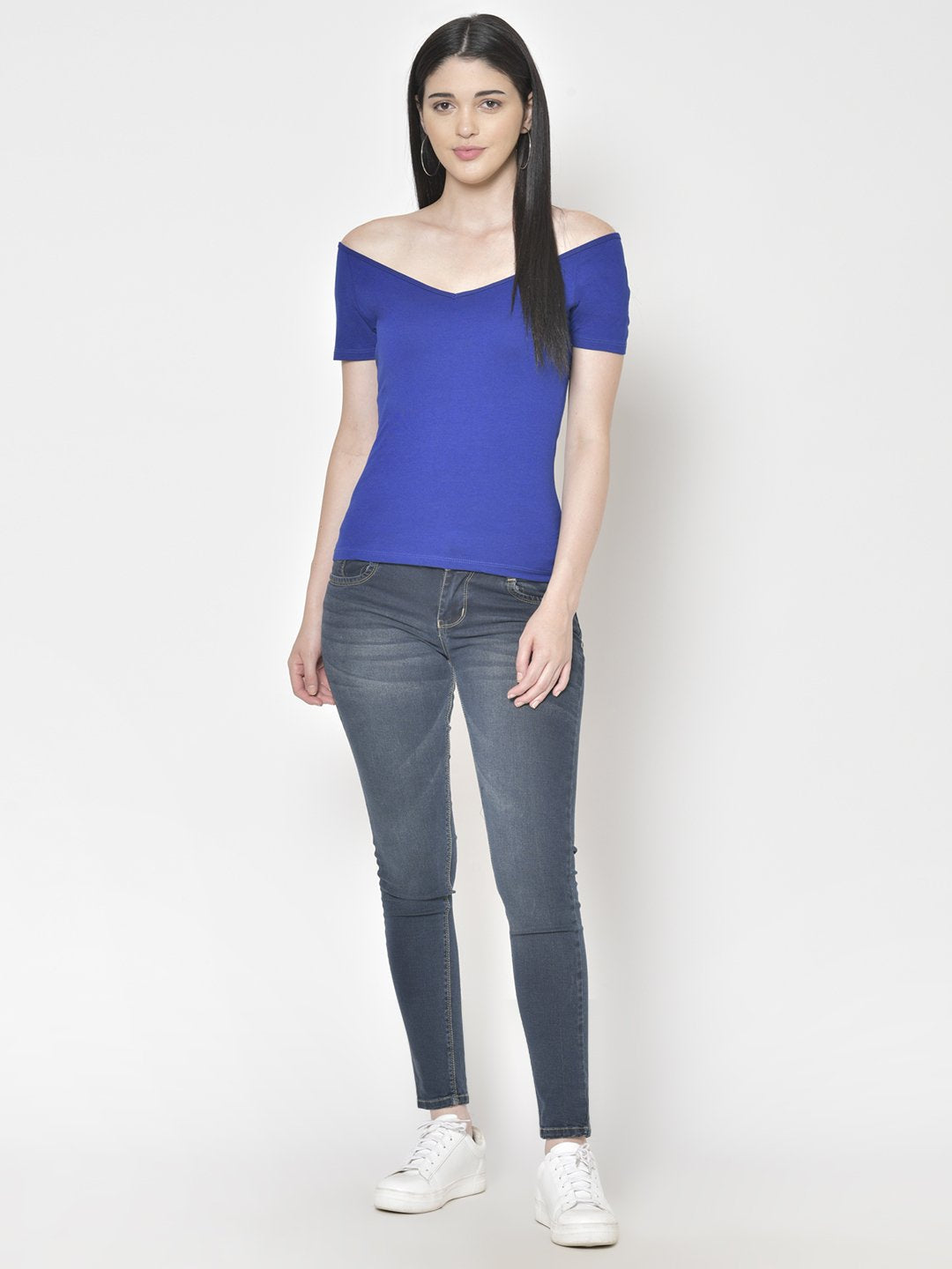 Cation Blue Solid Top