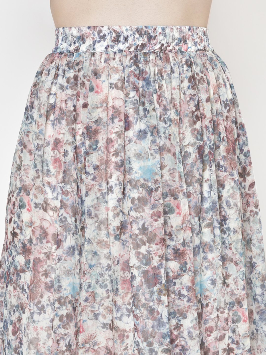 Printed Midi Skirt