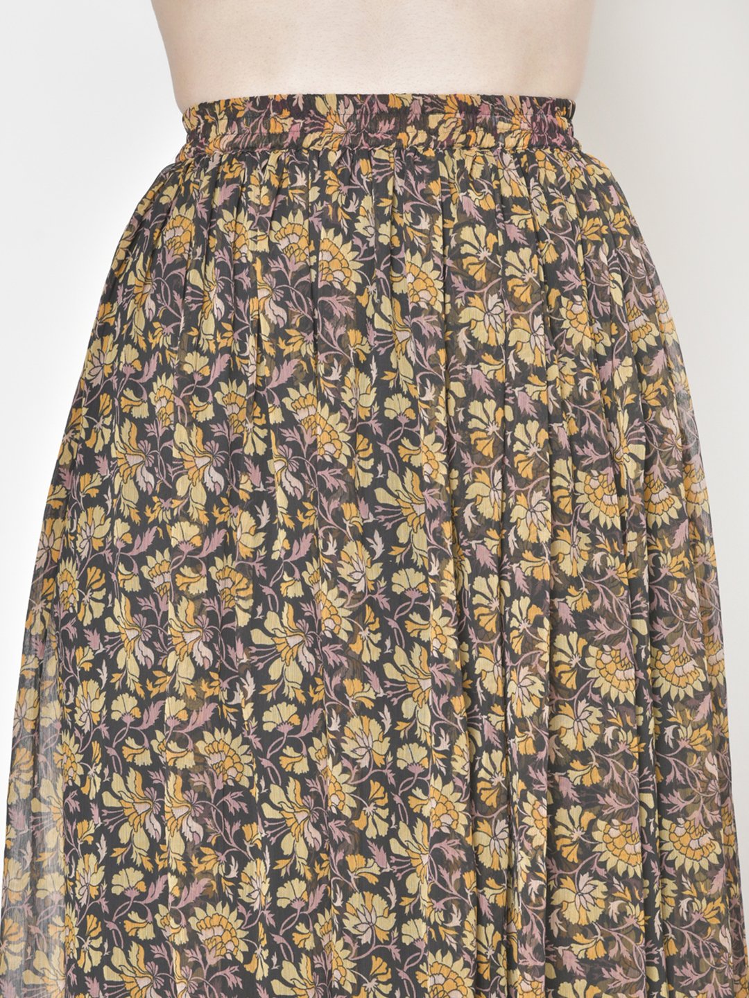 Printed Midi Skirt