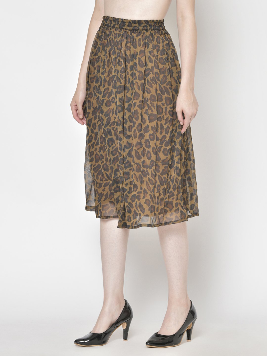 Printed Midi Skirt