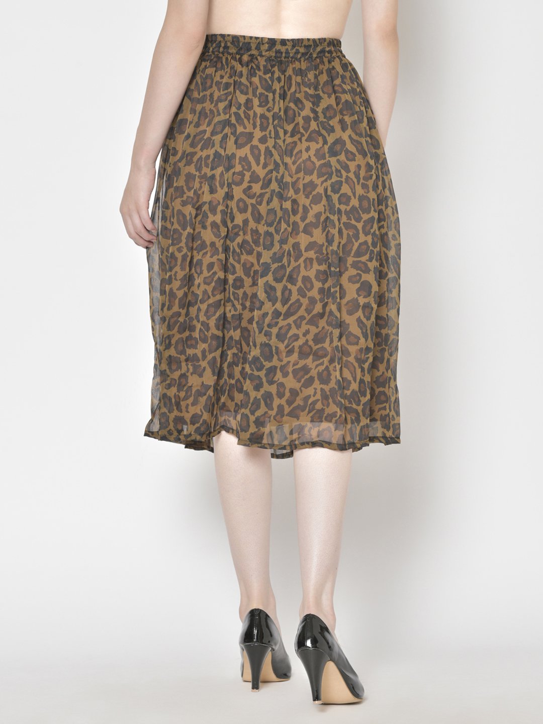 Printed Midi Skirt