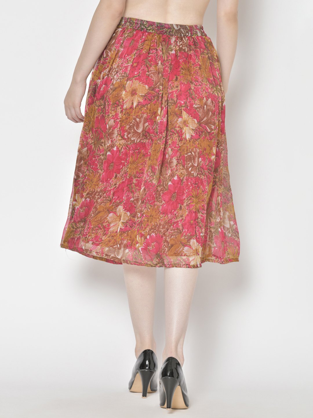 Printed Midi Skirt