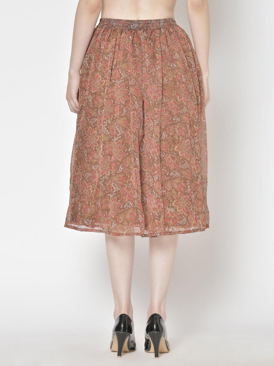 Printed Midi Skirt