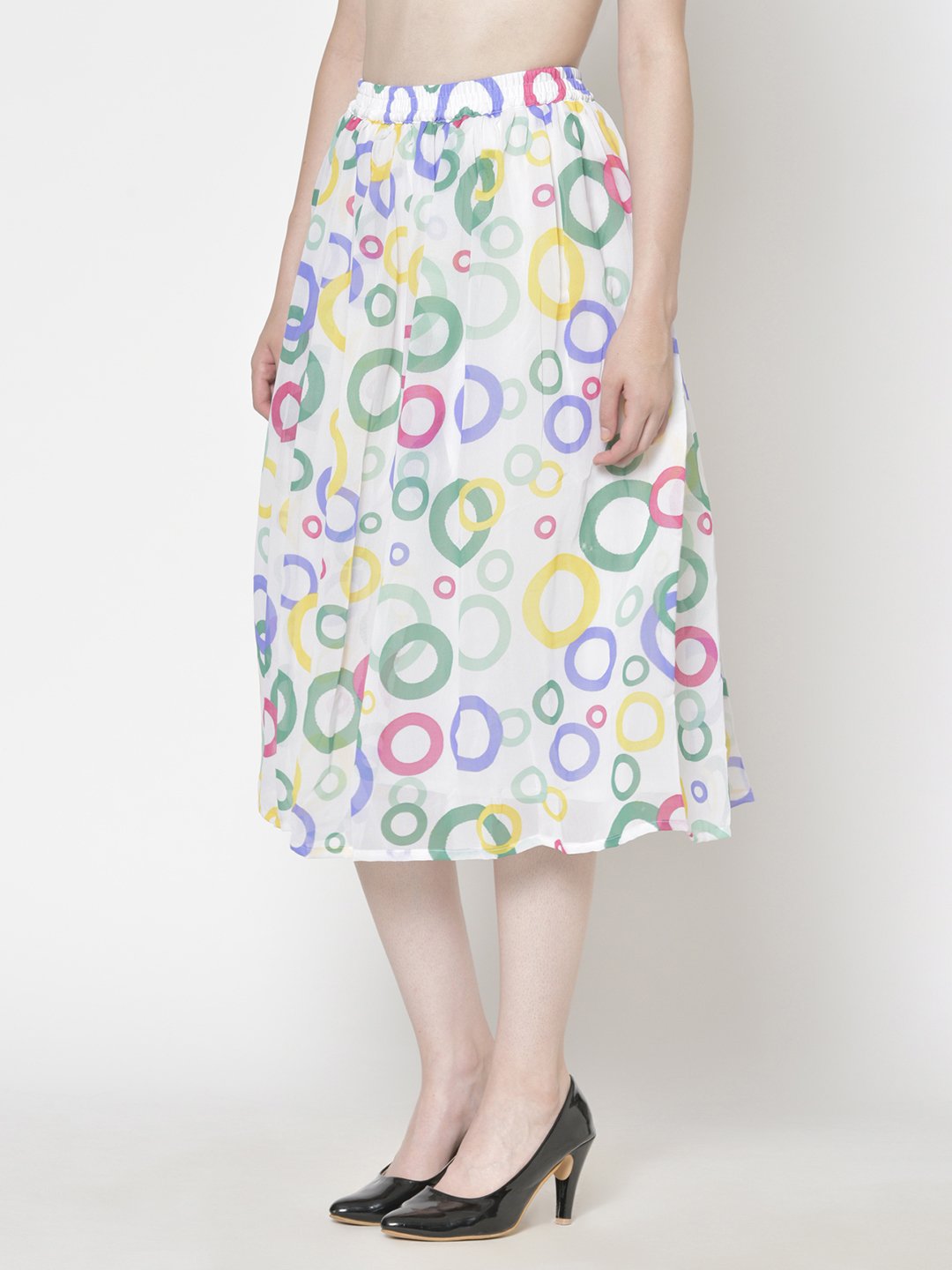 Printed Midi Skirt