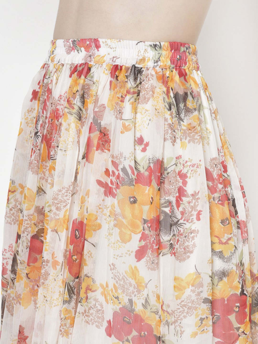 Printed Midi Skirt